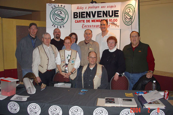  Photo montrant les membres du conseil d'administration de l'Association des chasseurs et pêcheurs de Sainte-Anne-de-Sorel.