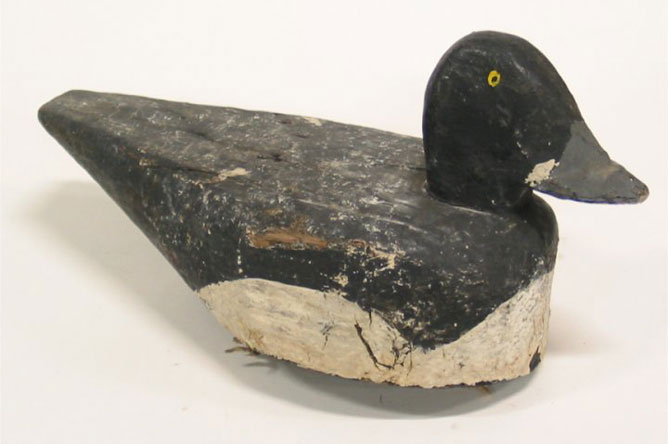 Wooden Common Goldeneye decoy