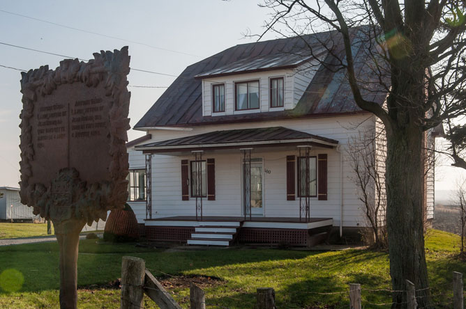 Maison où l'écrivain Antoine Gérin-Lajoie a vécu son enfance à Yamachiche