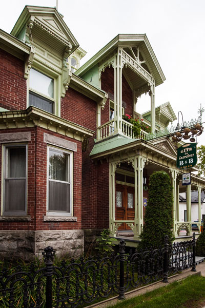 Red-brick home where writer Jacques Ferron spent his childhood.