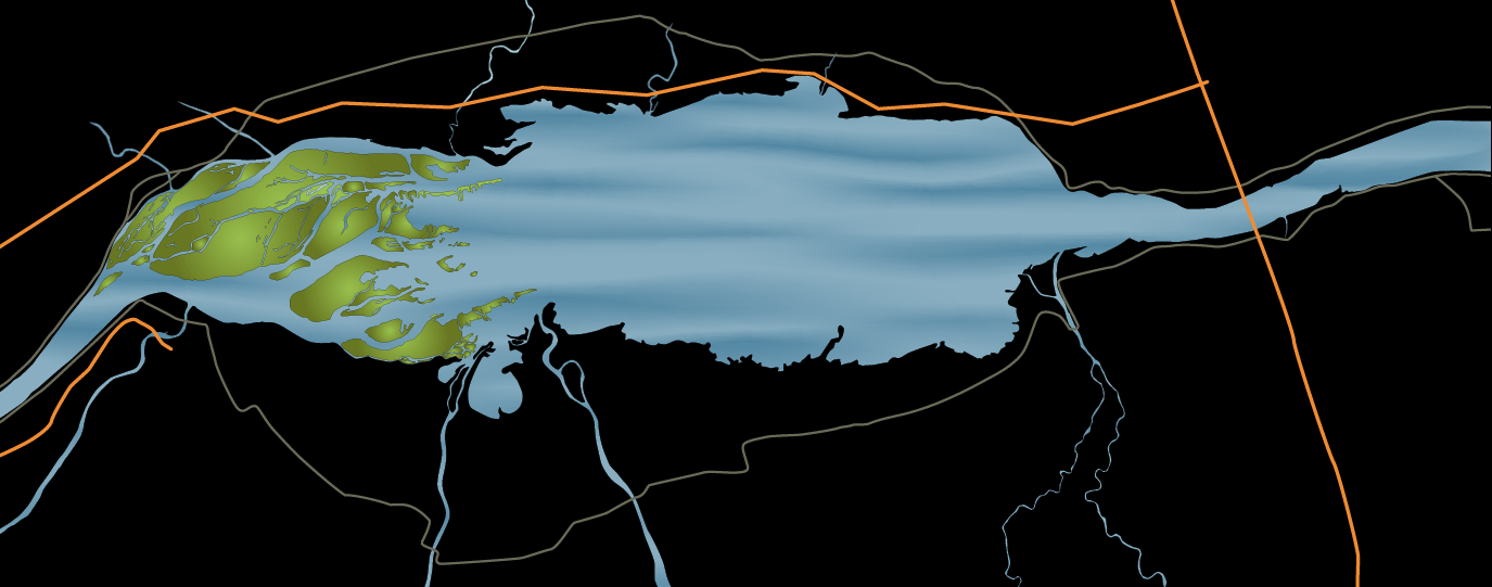 Graphic map of the territory