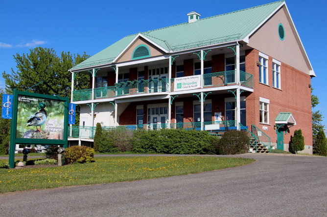 Exterior view of the Centre d'interprétation de Baie-du-Febvre